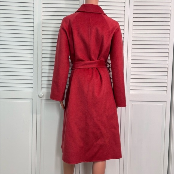 PISSENLIT Red The Classic Wrap Coat Size 2 - Picture 8 of 8